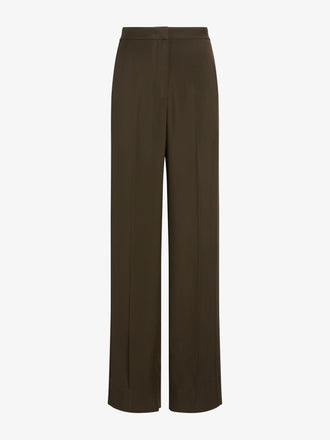 Proenza Schouler Still Life image of Lien Pant in Eco Hammered Viscose in Cypress