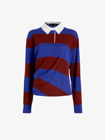 Proenza Schouler Still Life image of Corinna Top in Cotton Stripe in Sapphire Multi