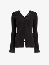 Proenza Schouler Still Life image of Valeria Top in Transitional Cashmere in Espresso