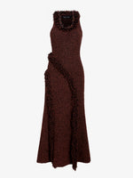 Proenza Schouler Still Life image of Nilo Dress in Textured Jacquard in Black Copper