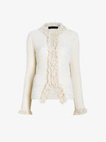 Proenza Schouler Still Life image of Nilo Top in Textured Jacquard in Off White