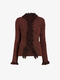 Proenza Schouler Still Life image of Nilo Top in Textured Jacquard in Black Copper