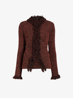 Proenza Schouler Still Life image of Nilo Top in Textured Jacquard in Black Copper