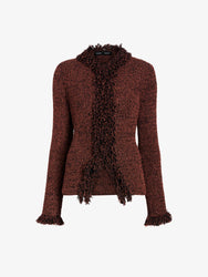 Proenza Schouler Still Life image of Nilo Top in Textured Jacquard in Black Copper