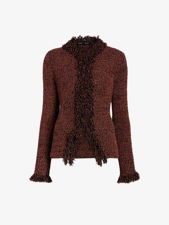 Proenza Schouler Still Life image of Nilo Top in Textured Jacquard in Black Copper