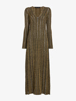 Proenza Schouler Still Life image of Maelle Dress in Drop Needle Tweed in Black Multi