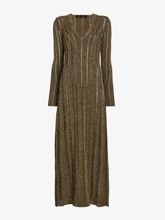Proenza Schouler Still Life image of Maelle Dress in Drop Needle Tweed in Black Multi