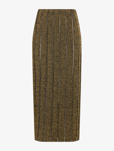 Proenza Schouler Still Life image of Maelle Skirt in Drop Needle Tweed in Black Multi