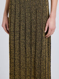 Proenza Schouler Detail image of model wearing Maelle Skirt in Drop Needle Tweed in Black Multi