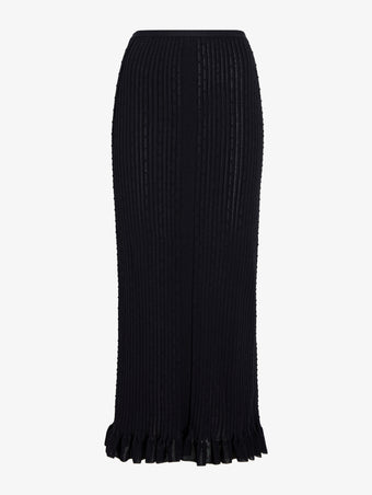 Proenza Schouler Still Life image of Monet Skirt in Fine Bobble Knit in Black