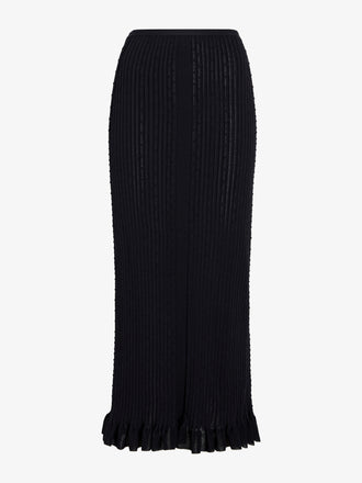 Proenza Schouler Still Life image of Monet Skirt in Fine Bobble Knit in Black