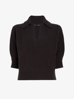 Proenza Schouler Still Life image of Vella Top in Transitional Cashmere in Espresso