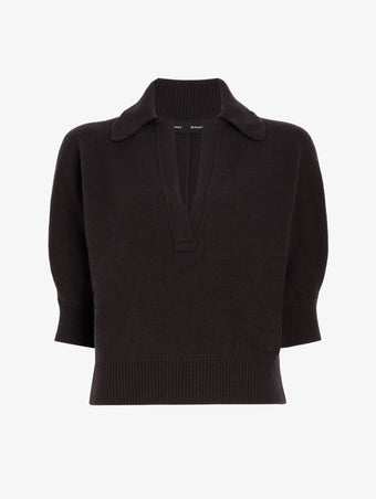 Proenza Schouler Still Life image of Vella Top in Transitional Cashmere in Espresso