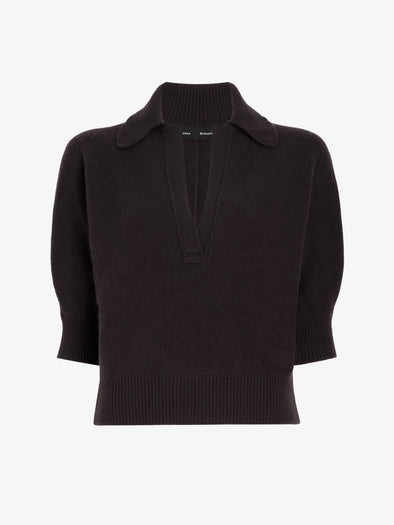 Proenza Schouler Still Life image of Vella Top in Transitional Cashmere in Espresso