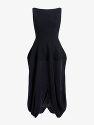 Proenza Schouler Still Life image of Sukki Dress in Draped Viscose in Black