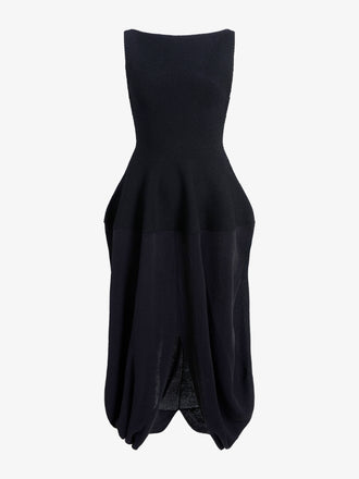 Proenza Schouler Still Life image of Sukki Dress in Draped Viscose in Black