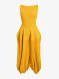Proenza Schouler Still Life image of Sukki Dress in Draped Viscose in Marigold