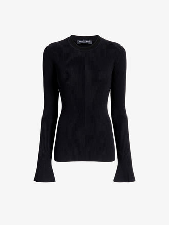 Proenza Schouler Still Life image of Nir Top in Silk Viscose in Black