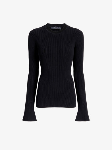 Proenza Schouler Still Life image of Nir Top in Silk Viscose in Black
