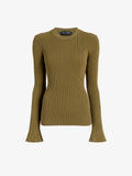 Proenza Schouler Still Life image of Nir Top in Silk Viscose in Fatigue