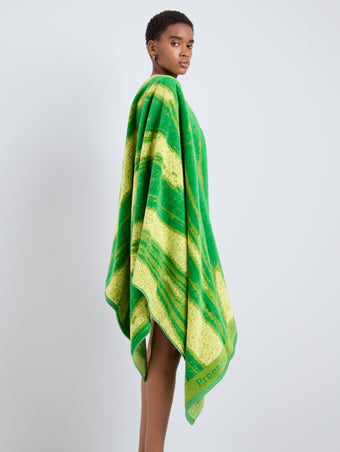 Proenza Schouler image of model wearing Printed Towel in Citrine Multi