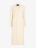 Proenza Schouler Still Life image of Alix Coat in Compact Melton Wool in Ivory
