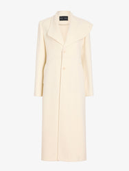 Proenza Schouler Still Life image of Alix Coat in Compact Melton Wool in Ivory
