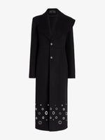 Proenza Schouler Still Life image of Alix Coat in Compact Melton Wool in Black