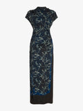 Proenza Schouler Still Life image of Anais Dress in Printed Stretch Cady in Ink Multi