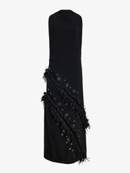 Proenza Schouler Still life Image of Giovanna Dress in Matte Double Crepe in Black