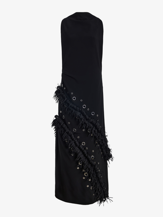 Proenza Schouler Still life Image of Giovanna Dress in Matte Double Crepe in Black