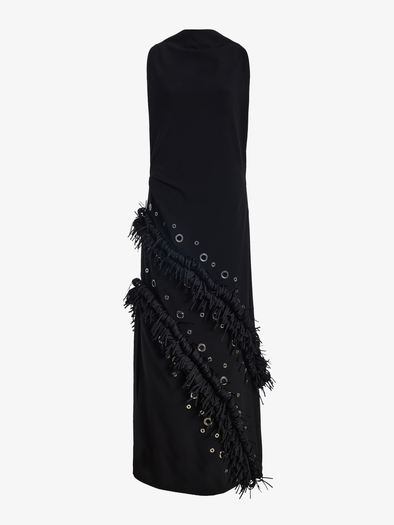 Proenza Schouler Still life Image of Giovanna Dress in Matte Double Crepe in Black