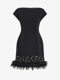 Proenza Schouler Still Life image of Grazziela Dress in Matte Double Crepe in Black