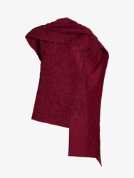 Proenza Schouler Still Life image of Lina Top in Crushed Silk in Wine