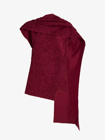Proenza Schouler Still Life image of Lina Top in Crushed Silk in Wine