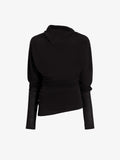 Proenza Schouler Still Life image of Golda Top in Gauzy Jersey in Black