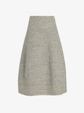 Proenza Schouler Still Life image of Gaelle Skirt in Double Face Melange Outerwear in Ecru Tahini Multi