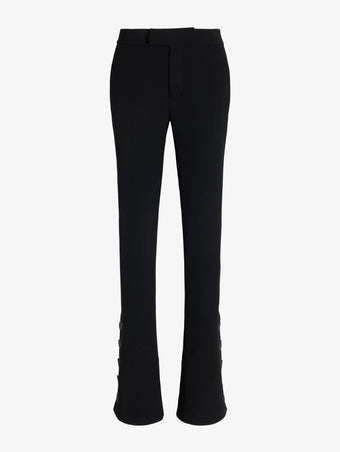 Proenza Schouler Still Life image of Althea Pant in Bi-Stretch Double Wool in Black