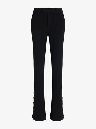 Proenza Schouler Still Life image of Althea Pant in Bi-Stretch Double Wool in Black