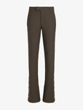 Proenza Schouler Still Life image of Althea Pant in Bi-Stretch Double Wool in Earth