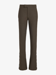 Proenza Schouler Still Life image of Althea Pant in Bi-Stretch Double Wool in Earth