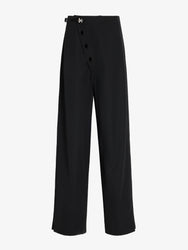 Proenza Schouler Still Life image of Aitana Pant in Tropical Wool in Black