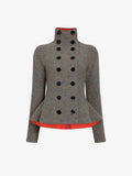 Proenza Schouler Still Life image of Capucine Jacket in Donegal Knit in Blue Multi