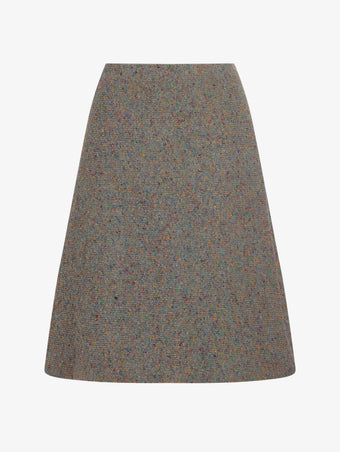 Proenza Schouler Still Life image of Capucine Skirt in Donegal Knit in Blue Multi