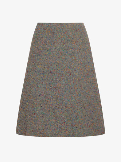 Proenza Schouler Still Life image of Capucine Skirt in Donegal Knit in Blue Multi