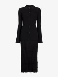 Proenza Schouler Still Life image of Rosario Dress in Textured Merino Wool in Black