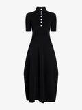 Proenza Schouler Still Life image of Mathilde Dress in Compact Stretch Viscose in Black