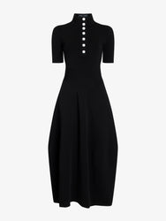 Proenza Schouler Still Life image of Mathilde Dress in Compact Stretch Viscose in Black