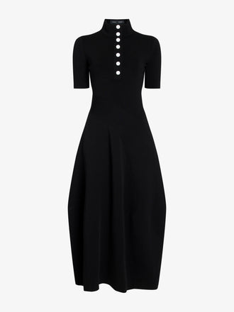 Proenza Schouler Still Life image of Mathilde Dress in Compact Stretch Viscose in Black