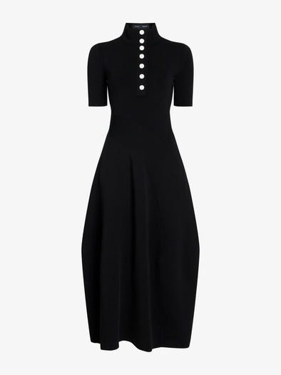 Proenza Schouler Still Life image of Mathilde Dress in Compact Stretch Viscose in Black